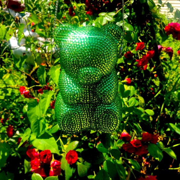 Green Teddy Purse - Picture 1 of 2